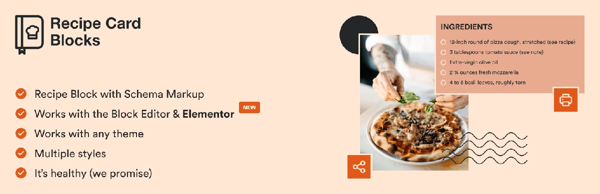 Recipe Card Blocks for Gutenberg & Elementor WordPress recipe plugin