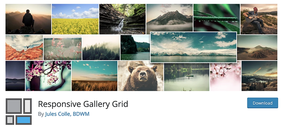 Responsive Gallery Grid WordPress grid plugin