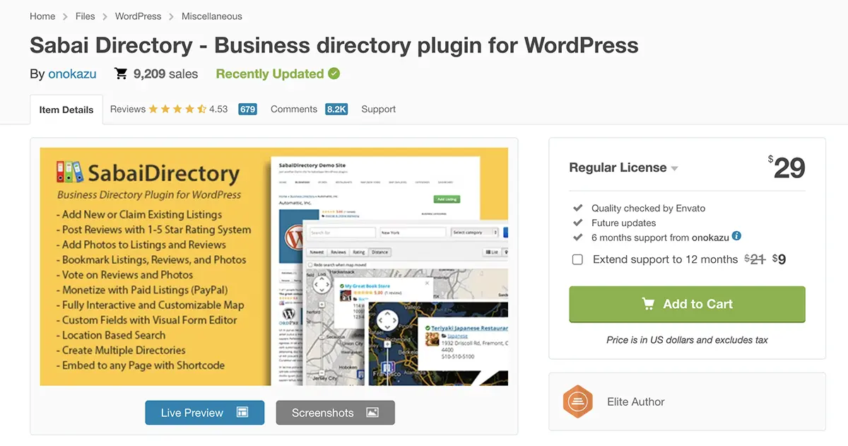  Sabai Directory WordPress directory plugin