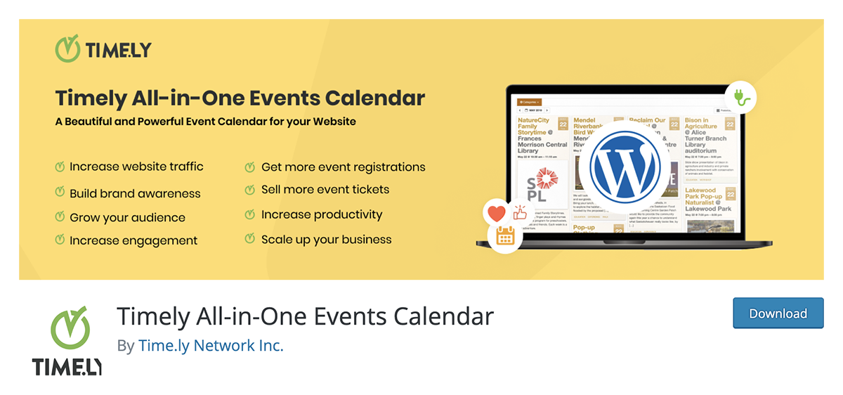 Timely All-in-One Events Calendar