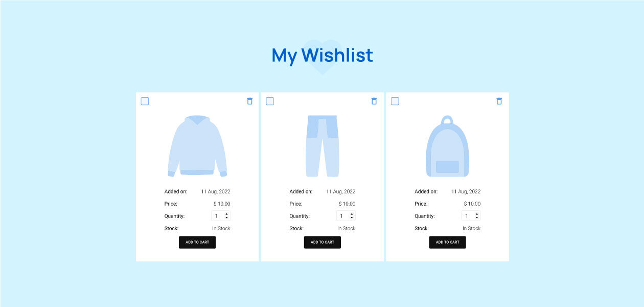 wishlist for WordPress