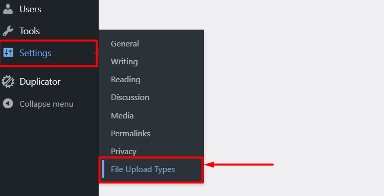 file upload types