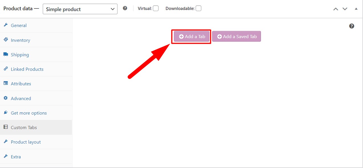 WooCommerce product tabs
