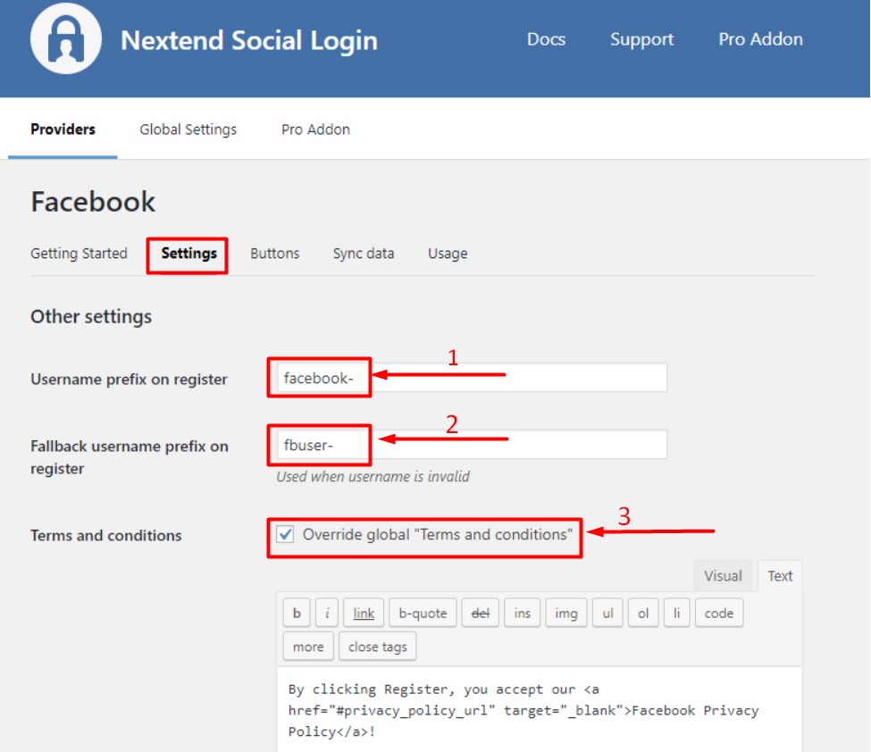 Provider - Facebook – Nextend Social Login – WordPress Plugin