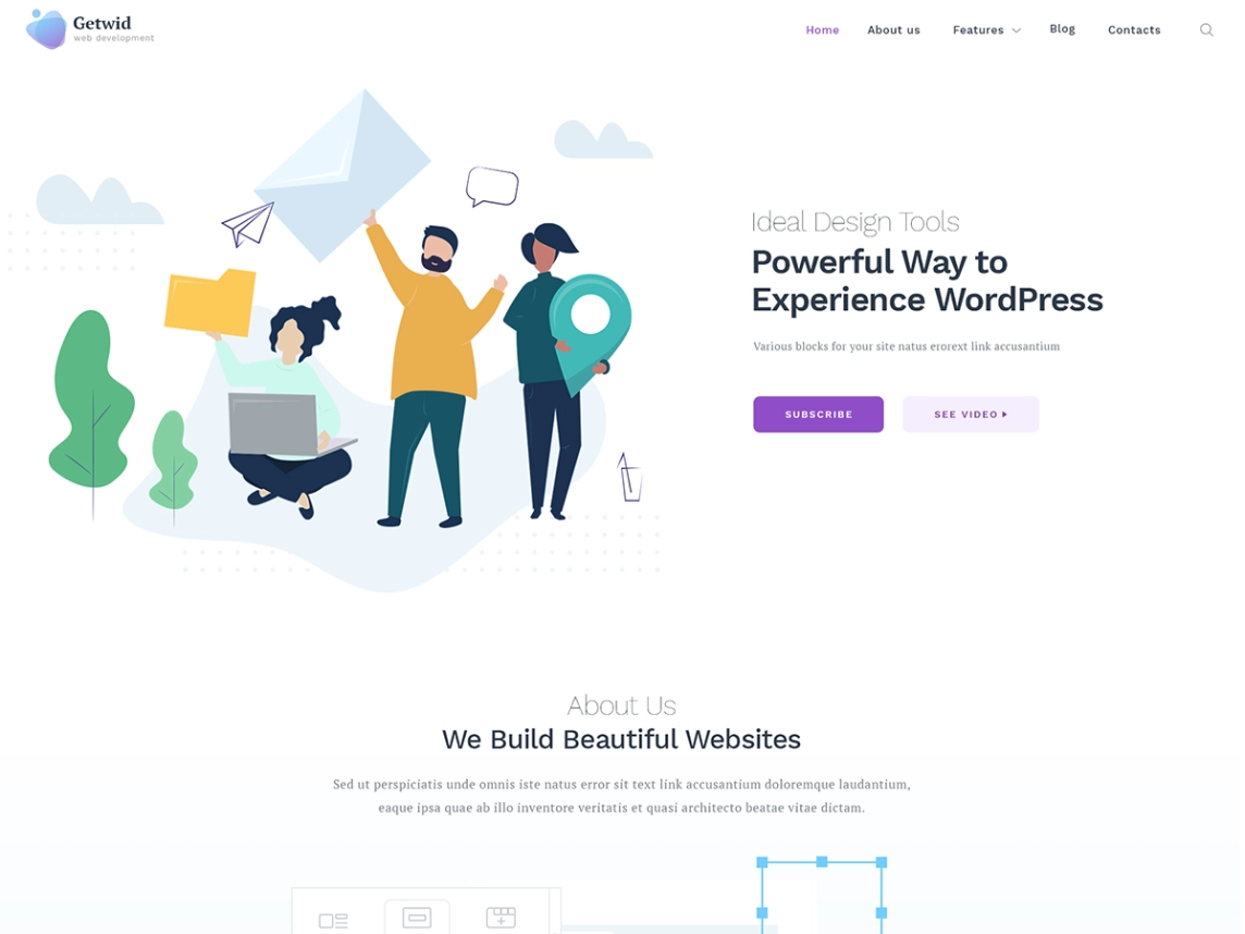 Getwid Base Gutenberg WordPress theme