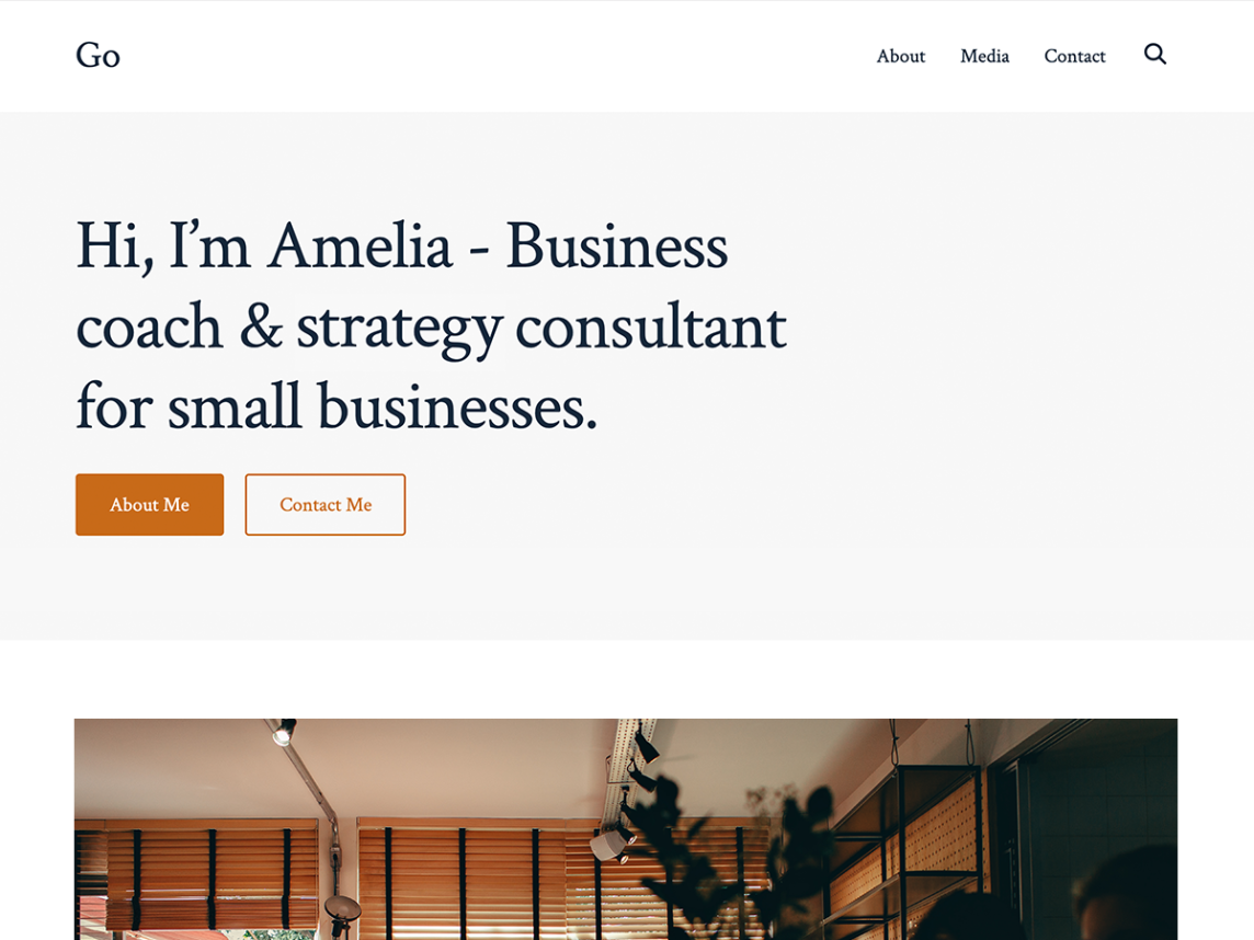 Go WordPress business theme