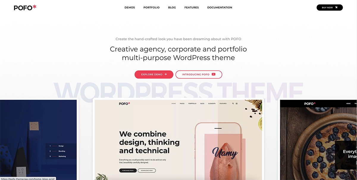 Pofo easy-to-use WordPress theme