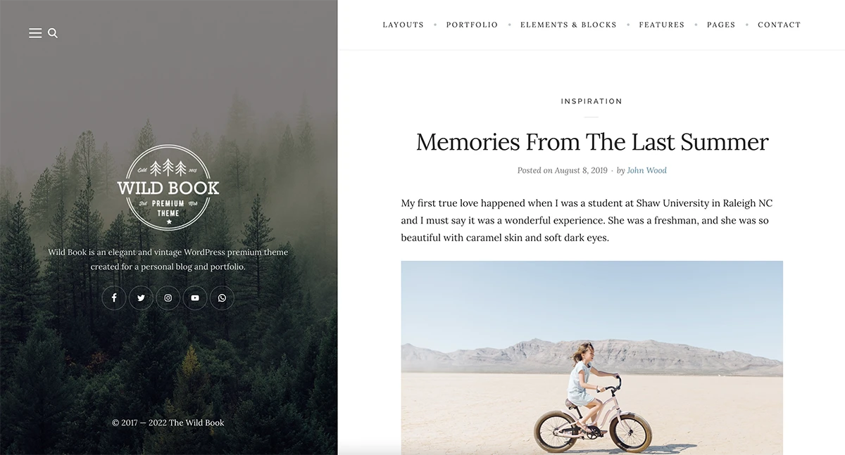 Wild Book multilingual WordPress theme