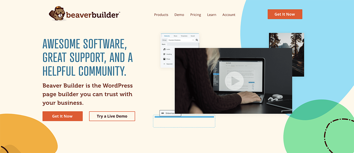 WordPress landing page plugin Beaver Builder