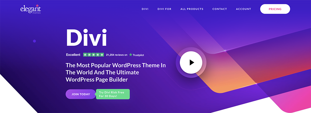 Divi easy-to-use WordPress theme