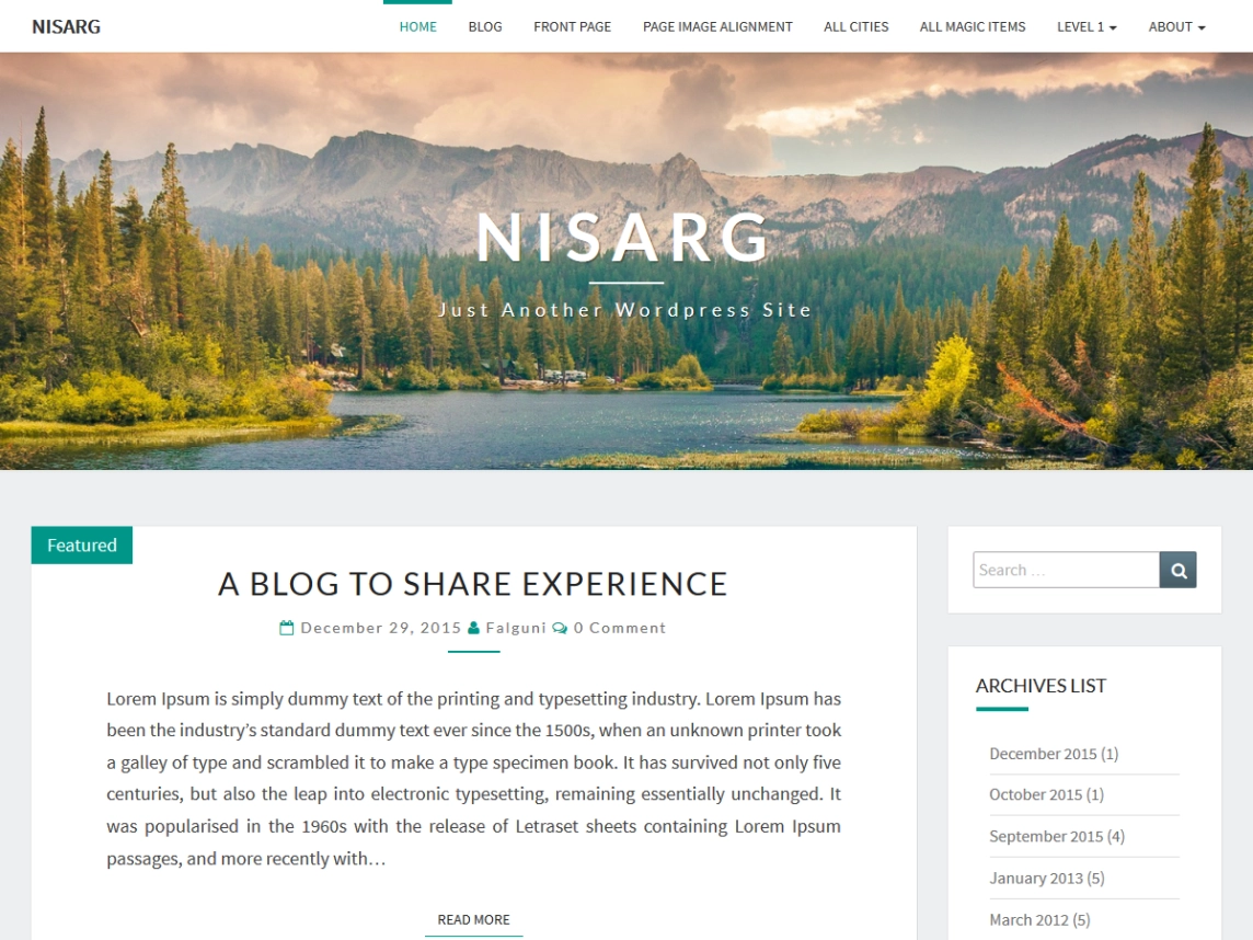 Nisarg Gutenberg WordPress theme