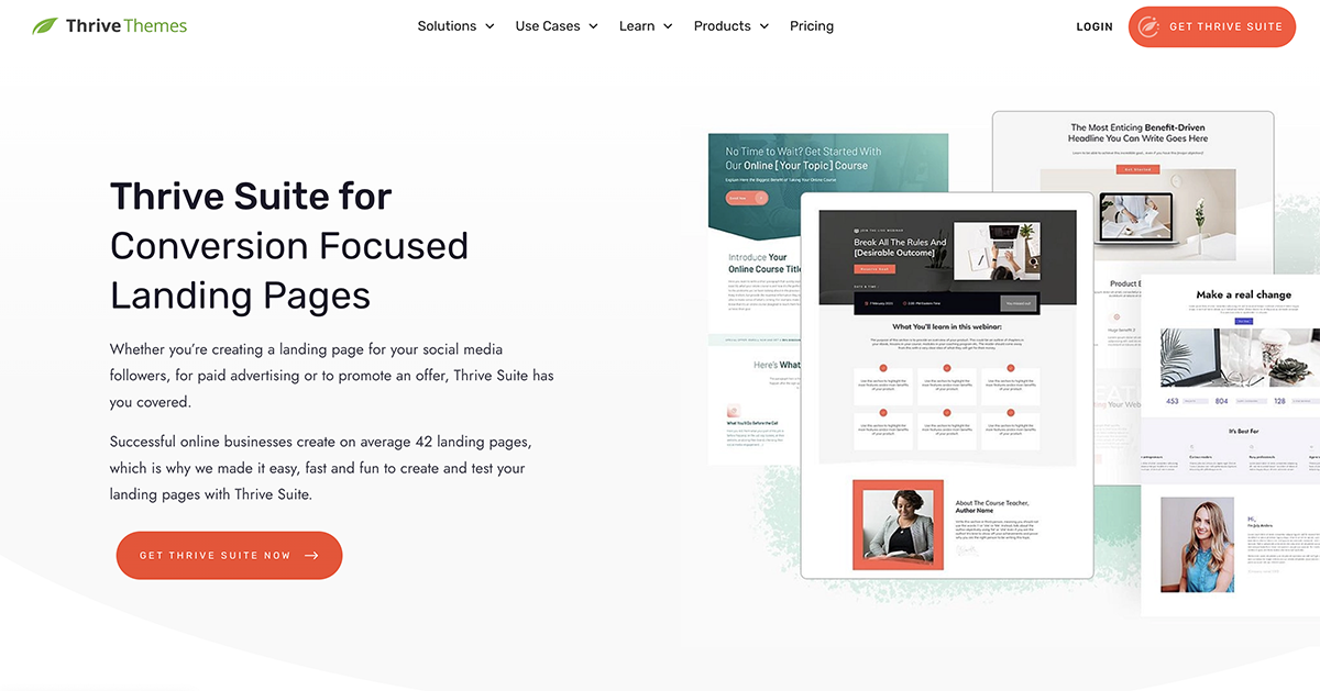 WordPress landing page plugin Thrive Architect