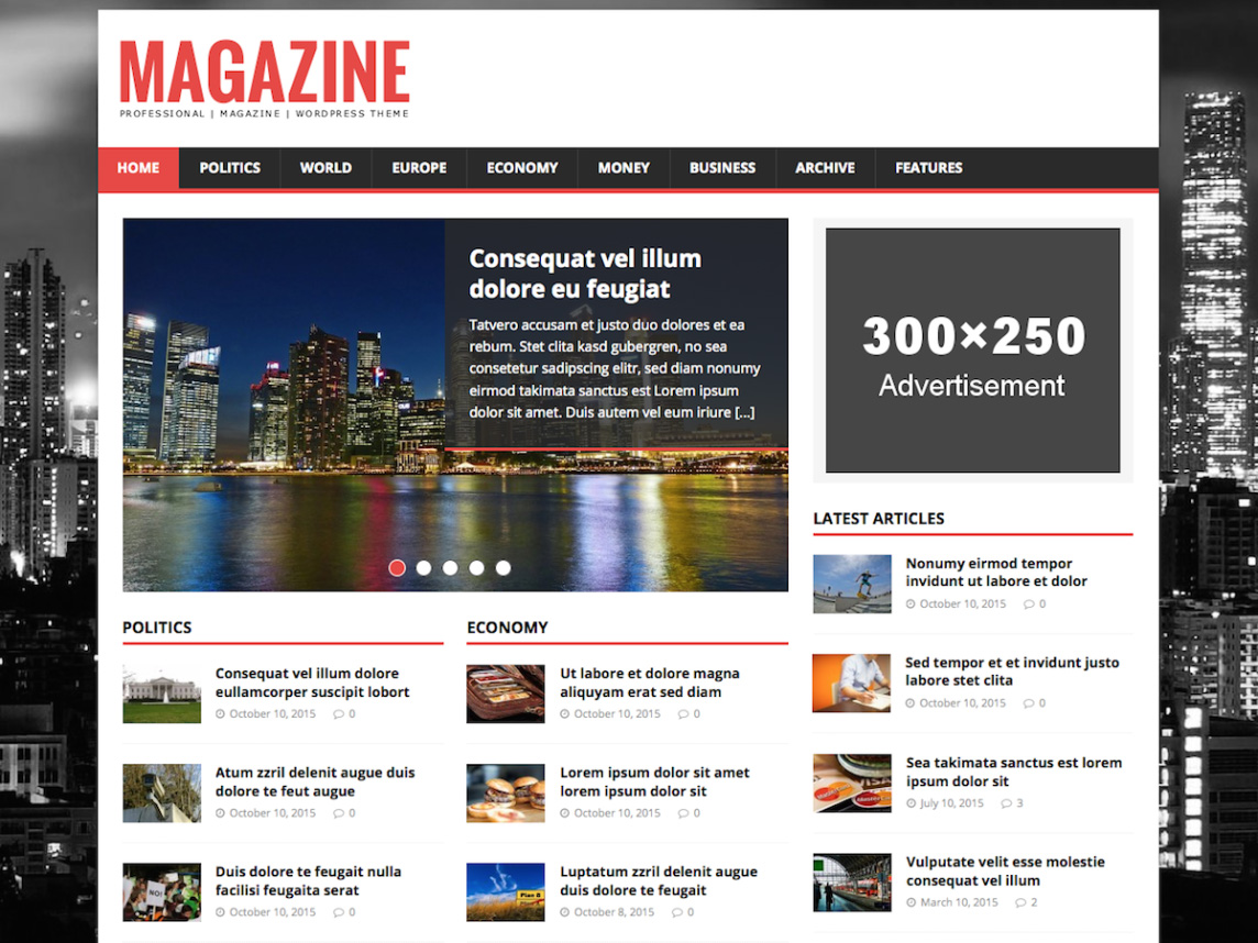 MH Magazine lite Adsense-optimized WordPress theme