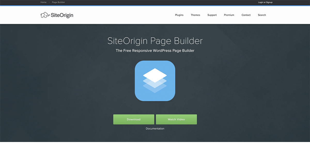 Page Builder by SiteOrigin WordPress page builder plugin