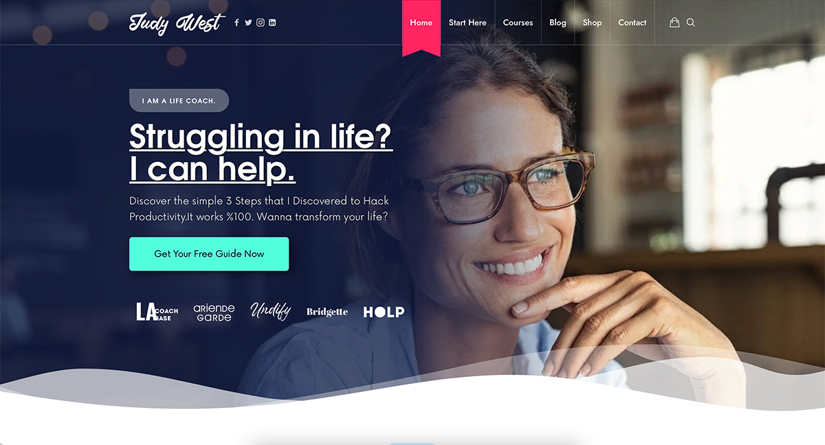 Efor WordPress life coach theme