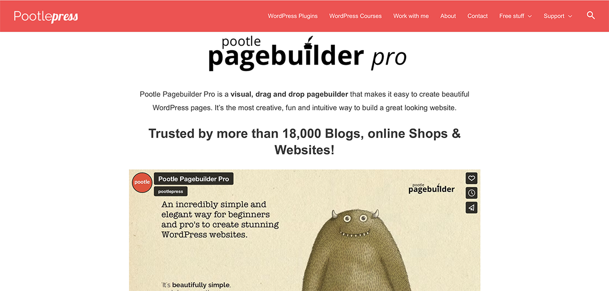 Pootle Pagebuilder WordPress page builder plugin