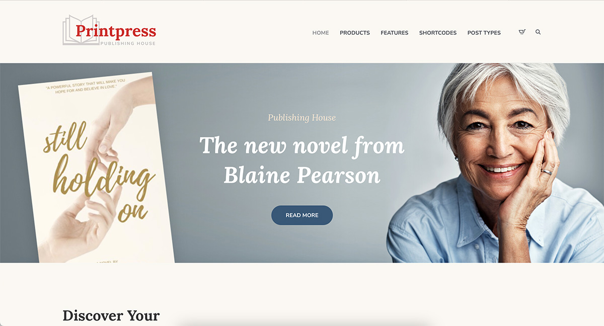 Printpress WordPress library theme 