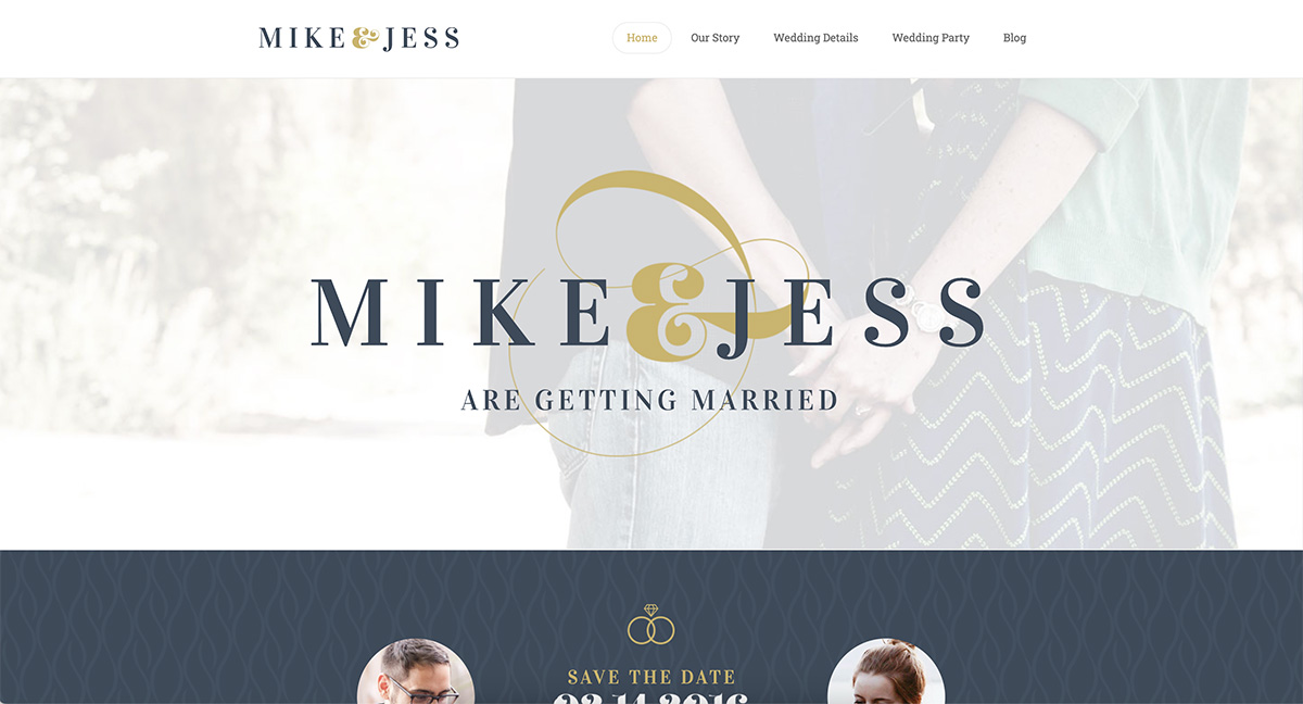 X | The Theme WordPress wedding theme 